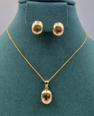 Elegant Gold-Toned Necklace & Earring Sets