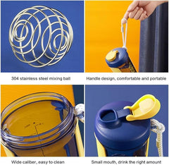 LORDEX - Qavi Premium Shaker Bottle with Rope Handle