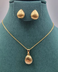 Elegant Gold-Toned Necklace & Earring Sets